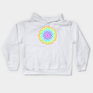 RAINBOW MANDALA (SIMPLE) Kids Hoodie